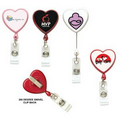 Heart Retractable Badge Reel (Chroma Digital Direct Print)